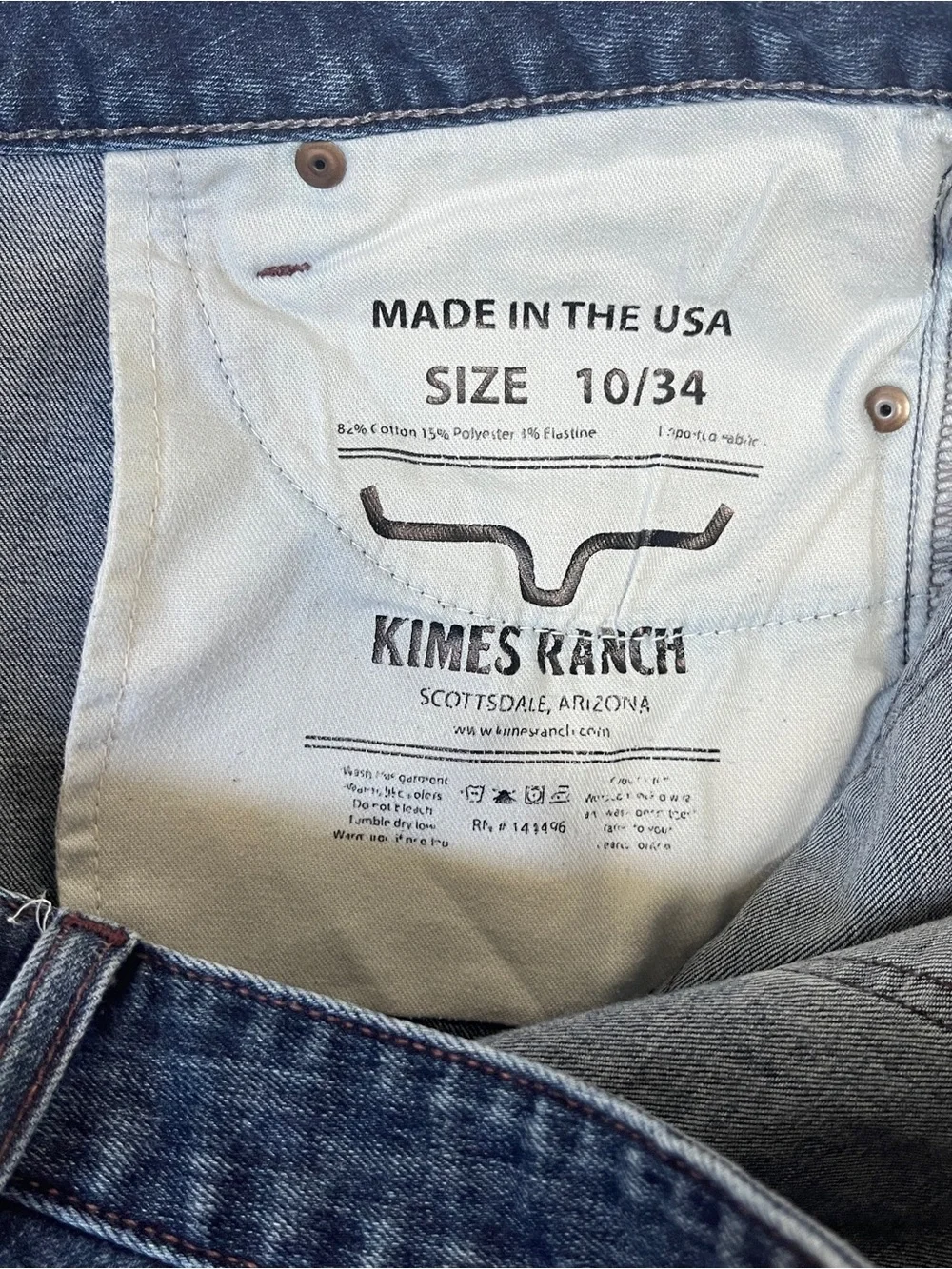 Kimes Ranch Audrey Low Rise Bootcut Western Sz 10 Med Wash Utility Farm Workwear